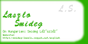 laszlo smideg business card